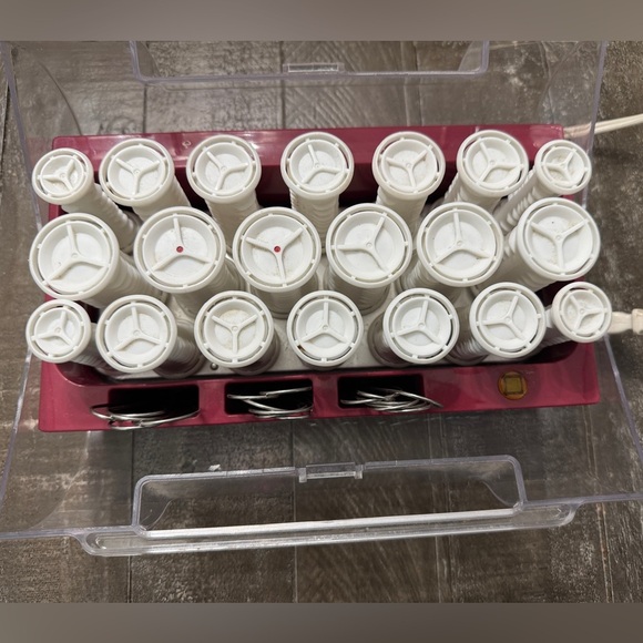 Vidal Sassoon Hairsetter Hot Rollers Model VS321 w/20 Curlers & Clips in 3 Sizes - Picture 1 of 5